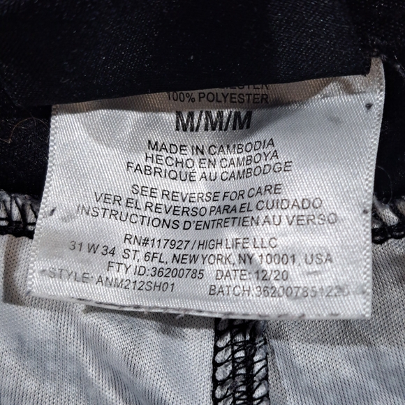 AND1 Black and Gray Camo Athletic Shorts - Picture 6 of 6